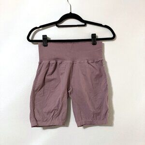 FP Movement Bike Shorts with Laser Cut Side Detail | Mauve | M/L